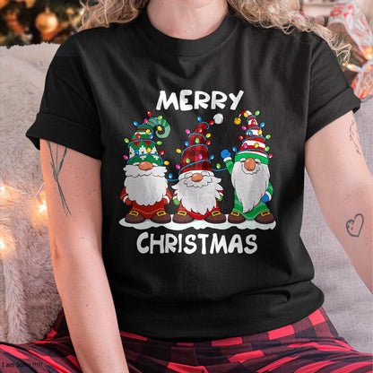 Merry Christmas Gnomes Xmas Family Men Women T-Shirt - Christmas Unisex T-Shirt/Hoodie/Sweatshirt - NINA00