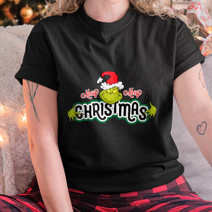 Dr. Seuss Grinch Hugs Christmas Short Sleeve T-shirt - Christmas Unisex T-Shirt/Hoodie/Sweatshirt - NINA00
