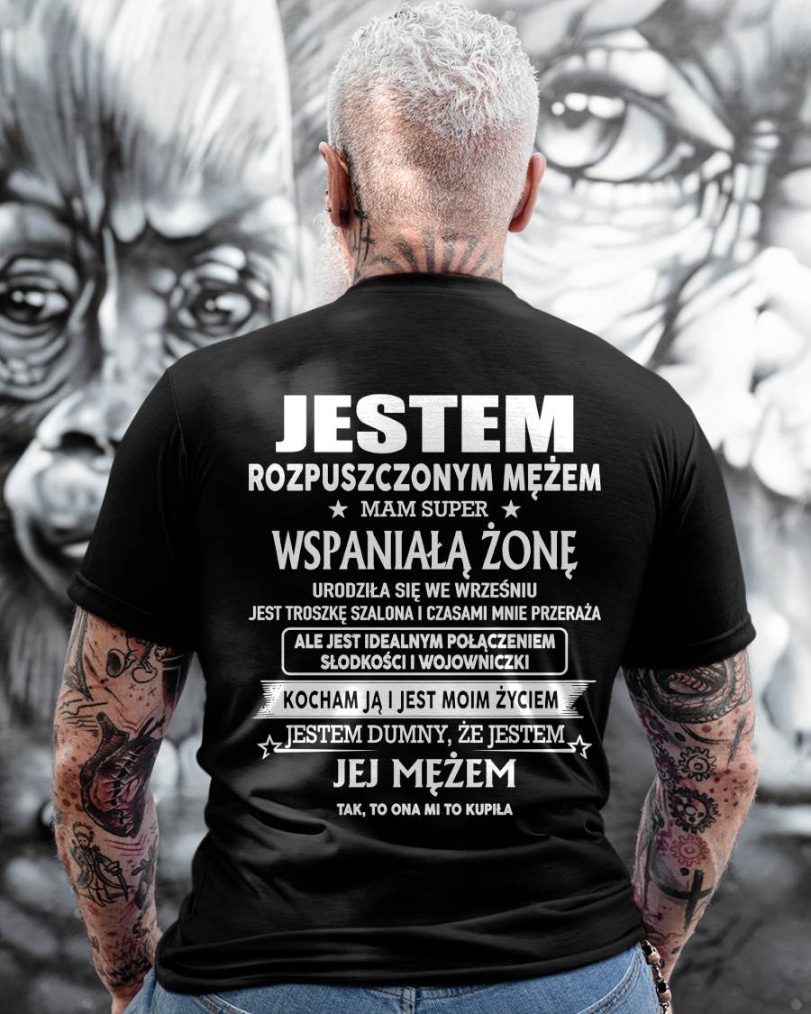 Niesamowita Żona Urodzona we wrześniu – Idealny Prezent dla Twojego Męża – POL/NINA09 (SKU11-67-09)