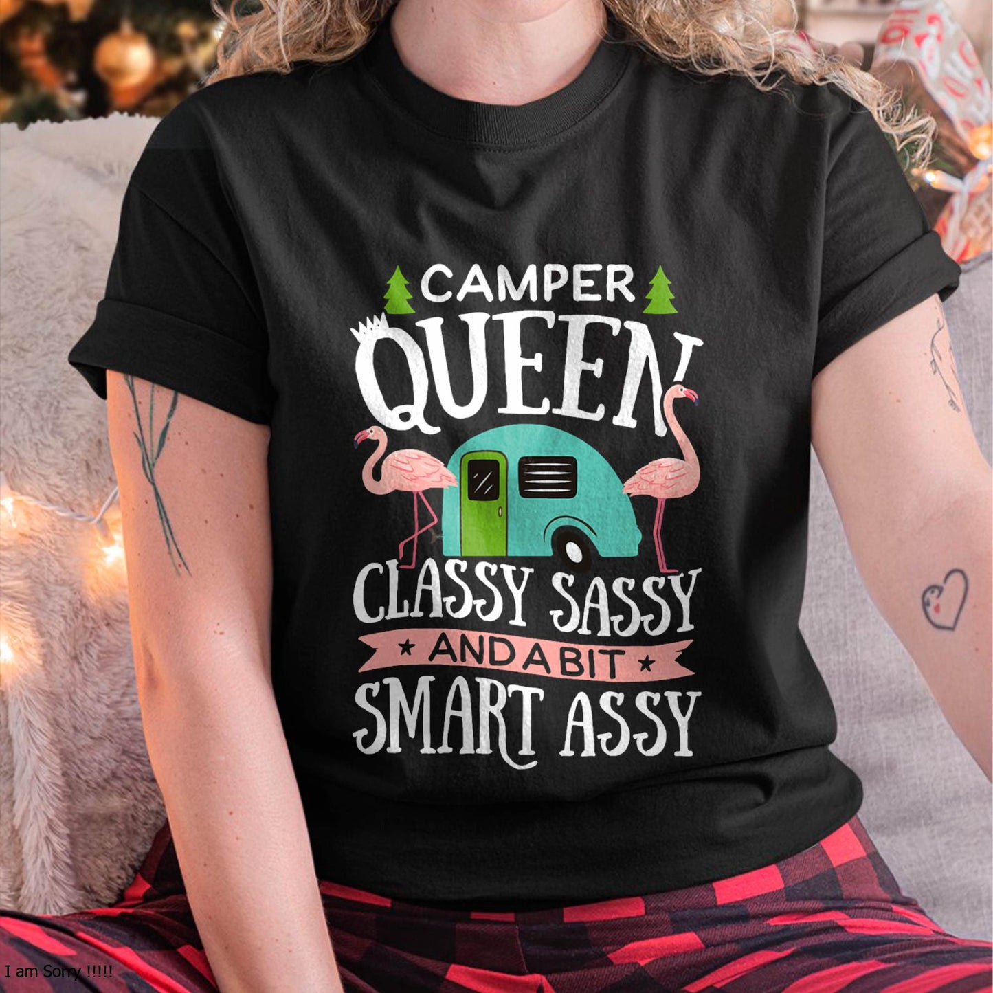 Camper Queen Classy Sassy Smart Funny T-Shirt