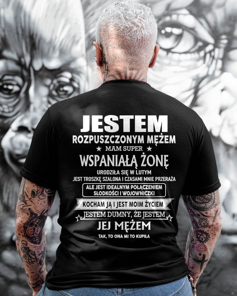 Niesamowita Żona Urodzona w lutym – Idealny Prezent dla Twojego Męża – POL/NINA02 (SKU11-67-02)