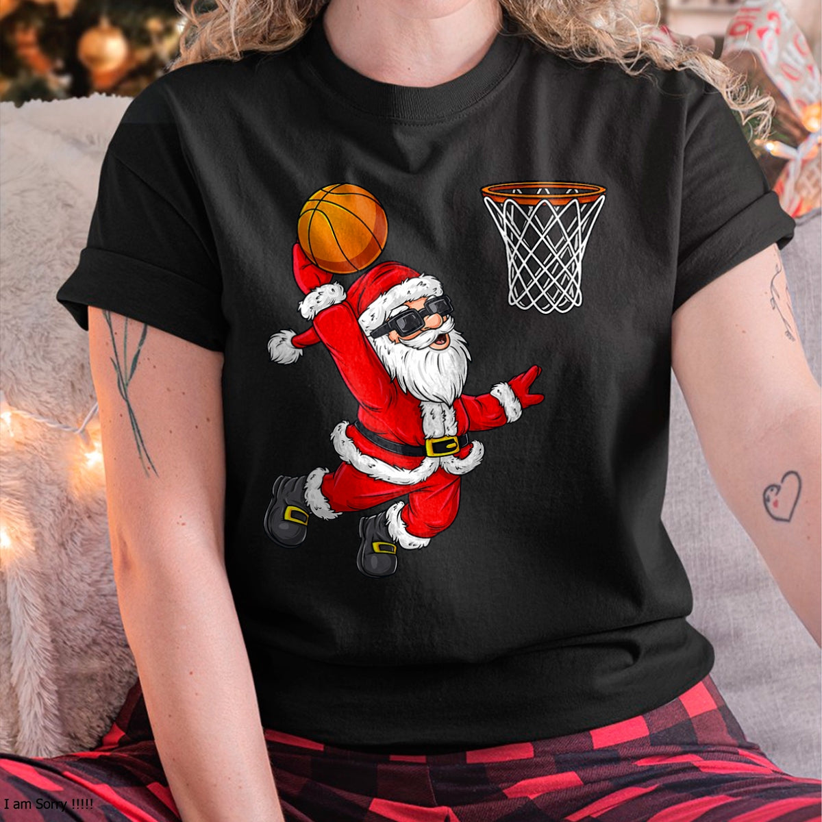 Christmas Santa Claus Dunking A Basketball Boys Kids Xmas T-Shirt - Christmas Unisex T-Shirt/Hoodie/Sweatshirt - NINA00