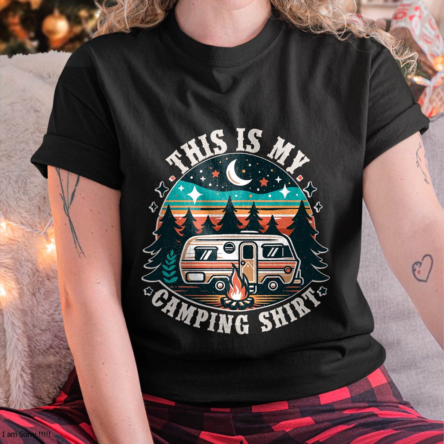 Funny Camper Hiking Nature Shirt This is My Camping Shirt T-Shirt