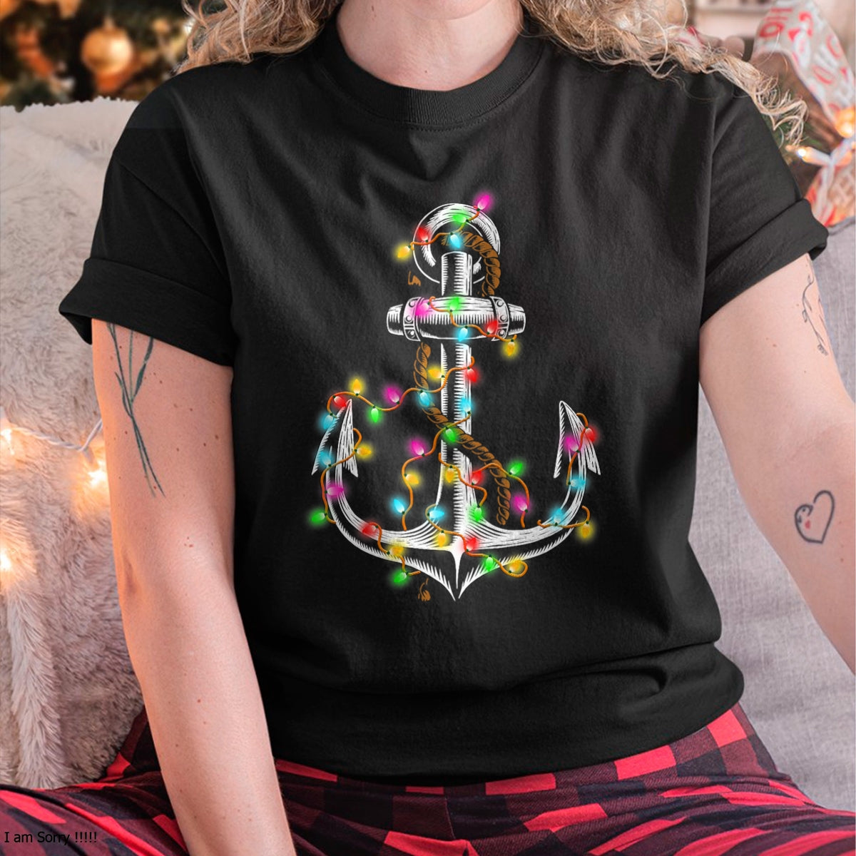 Christmas Lights Boating Sailing Cruise Boat Gifts T-Shirt - Christmas Unisex T-Shirt/Hoodie/Sweatshirt - NINA00