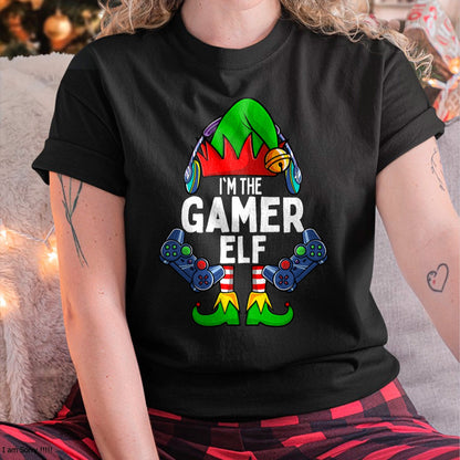 Gamer Elf Matching Family Christmas T-Shirt - Christmas Unisex T-Shirt/Hoodie/Sweatshirt - NINA00