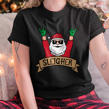 Christmas Sleigher Santa Rock Xmas Rocker Men Women Kids Boy T-Shirt - Christmas Unisex T-Shirt/Hoodie/Sweatshirt - NINA00