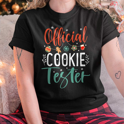 Official Cookie Tester Funny Christmas Couples Matching T-Shirt - Christmas Unisex T-Shirt/Hoodie/Sweatshirt - NINA00