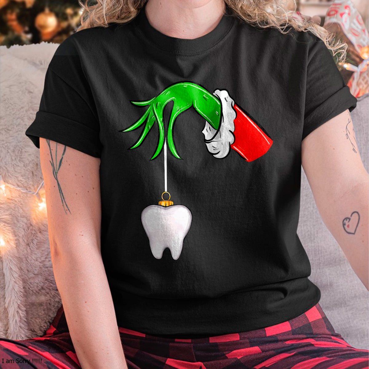 Christmas Tooth Dentist Dental Assistant Teeth Xmas Pajamas T-Shirt - Christmas Unisex T-Shirt/Hoodie/Sweatshirt - NINA00