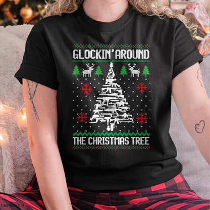 Christmas Shirts for Family, Funny christmas shirts, Christmas Unisex T-Shirt/Hoodie/Sweatshirt HLT00 - Funny Guns Ugly Christmas Sweaters for Gun Lovers Men Women T-Shirt