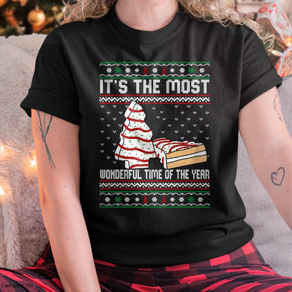 Its The Most Wonderful Time Of The Year Christmas tree cake T-Shirt - Christmas Unisex T-Shirt/Hoodie/Sweatshirt - NINA00