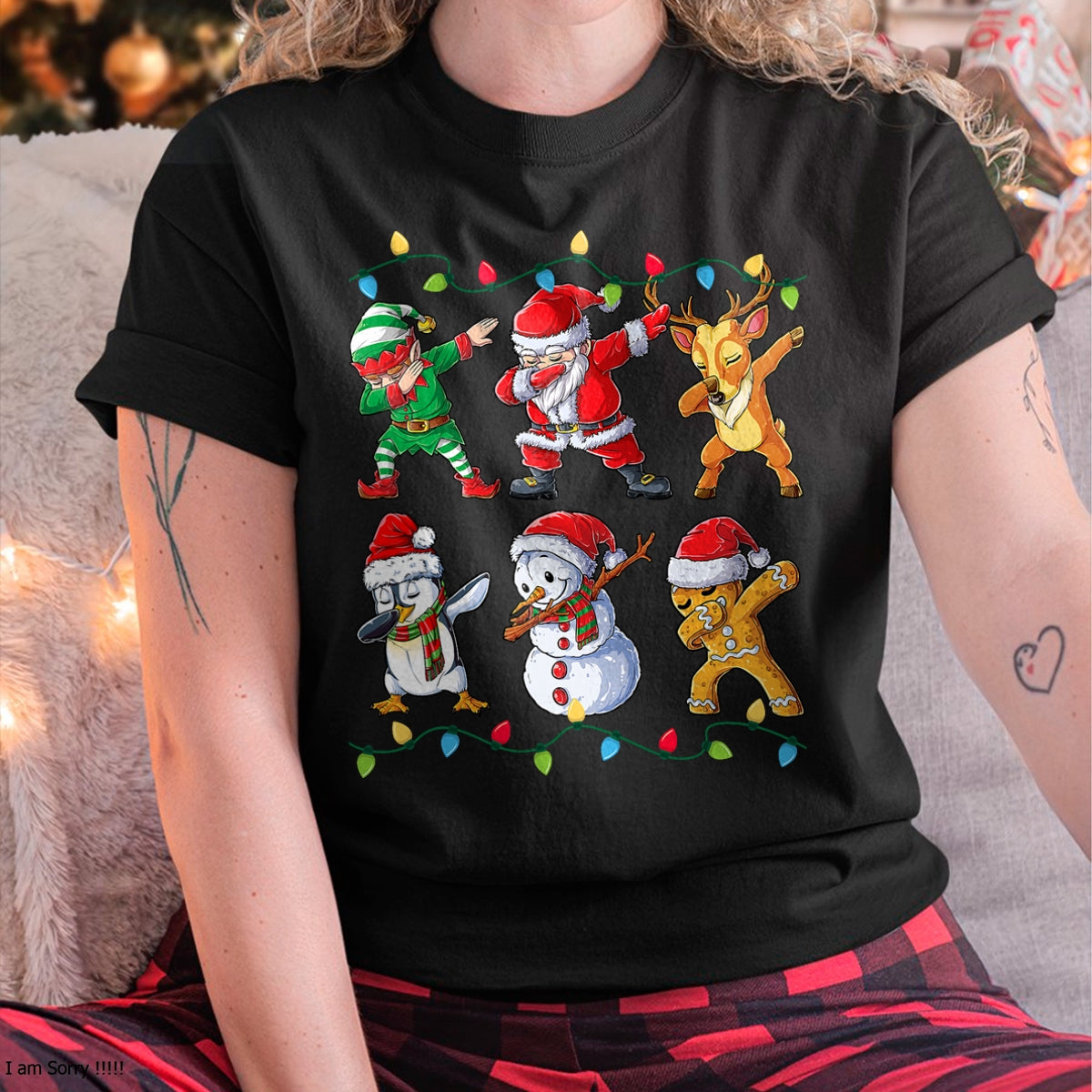 Dabbing Santa Elf Friends Christmas Boys Girls Men Xmas Dab T-Shirt - Christmas Unisex T-Shirt/Hoodie/Sweatshirt - NINA00