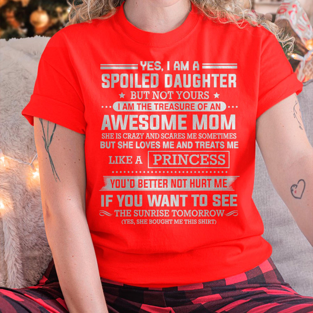 I Get My Attitude From My Freaking Awesome Mom - Gift for Daughter From Mom - NINA00