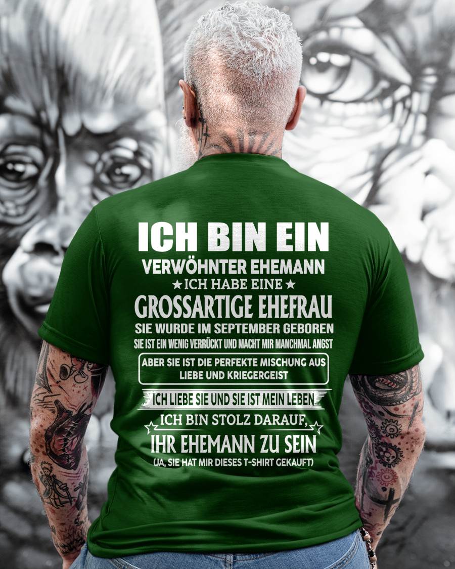 SEPTEMBER – FANTASTISCHE FRAU – PERFEKTES GESCHENK FÜR IHREN EHEMANN – DE - NINA09 (SKU2605-295-09)