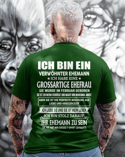 FEBRUAR – FANTASTISCHE FRAU – PERFEKTES GESCHENK FÜR IHREN EHEMANN – DE - NINA02 (SKU2605-295-02)