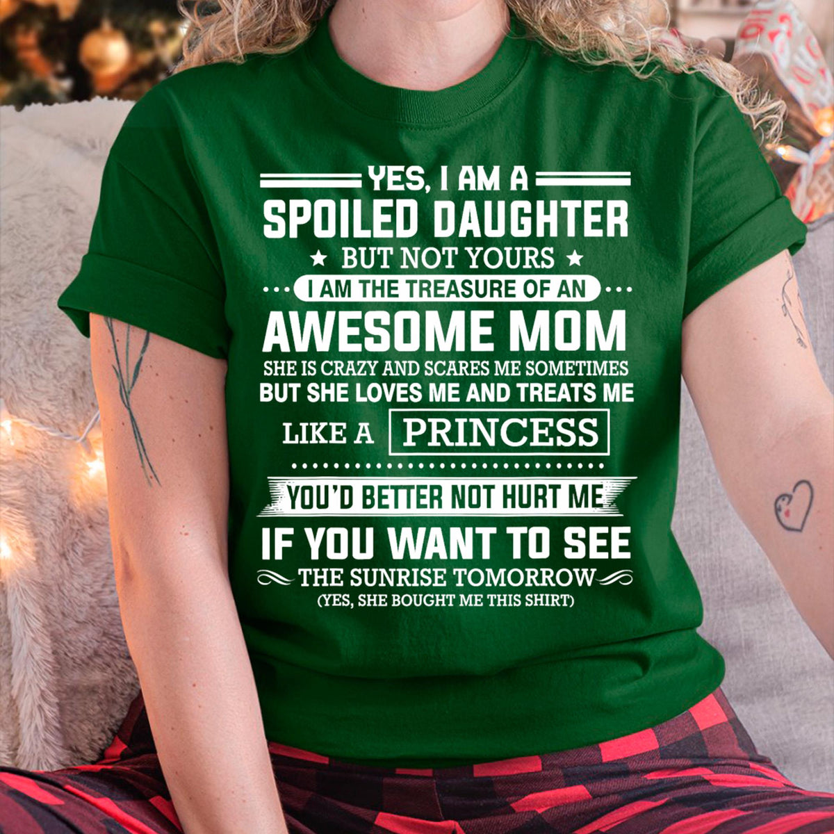 I Get My Attitude From My Freaking Awesome Mom - Gift for Daughter From Mom - NINA00