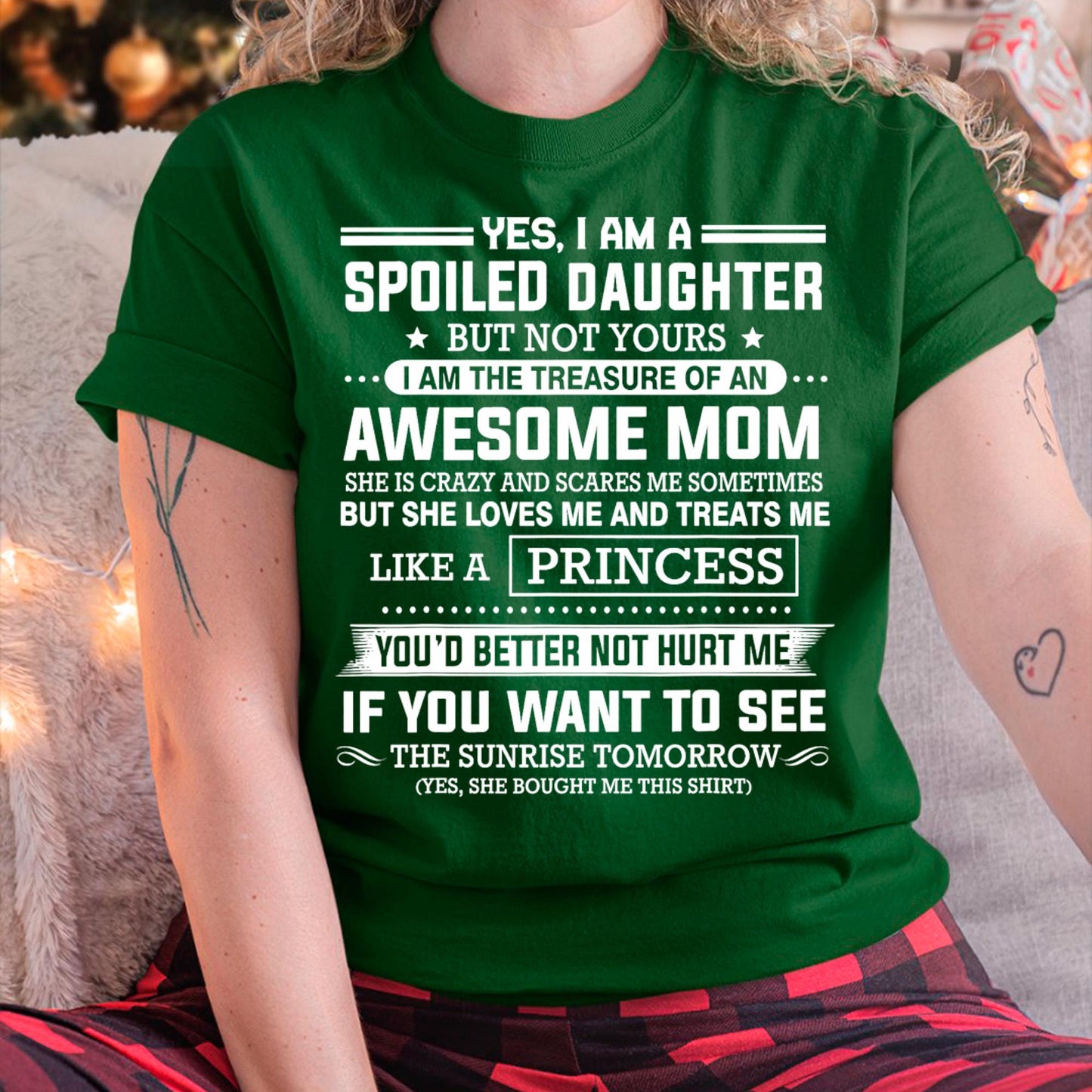 I Get My Attitude From My Freaking Awesome Mom - Gift for Daughter From Mom - NINA00