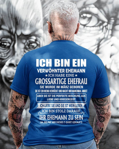 MÄRZ – FANTASTISCHE FRAU – PERFEKTES GESCHENK FÜR IHREN EHEMANN – DE - NINA03 (SKU2605-295-03)