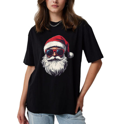 Cool Santa Claus Face Retro Sunglasses Christmas Men Boys T-Shirt - Christmas Unisex T-Shirt/Hoodie/Sweatshirt - NINA00