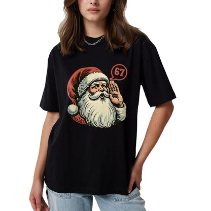 67 Christmas Funny Six Seven Meme Brainrot Santa Claus Boys T-Shirt - Christmas Unisex T-Shirt/Hoodie/Sweatshirt - NINA00