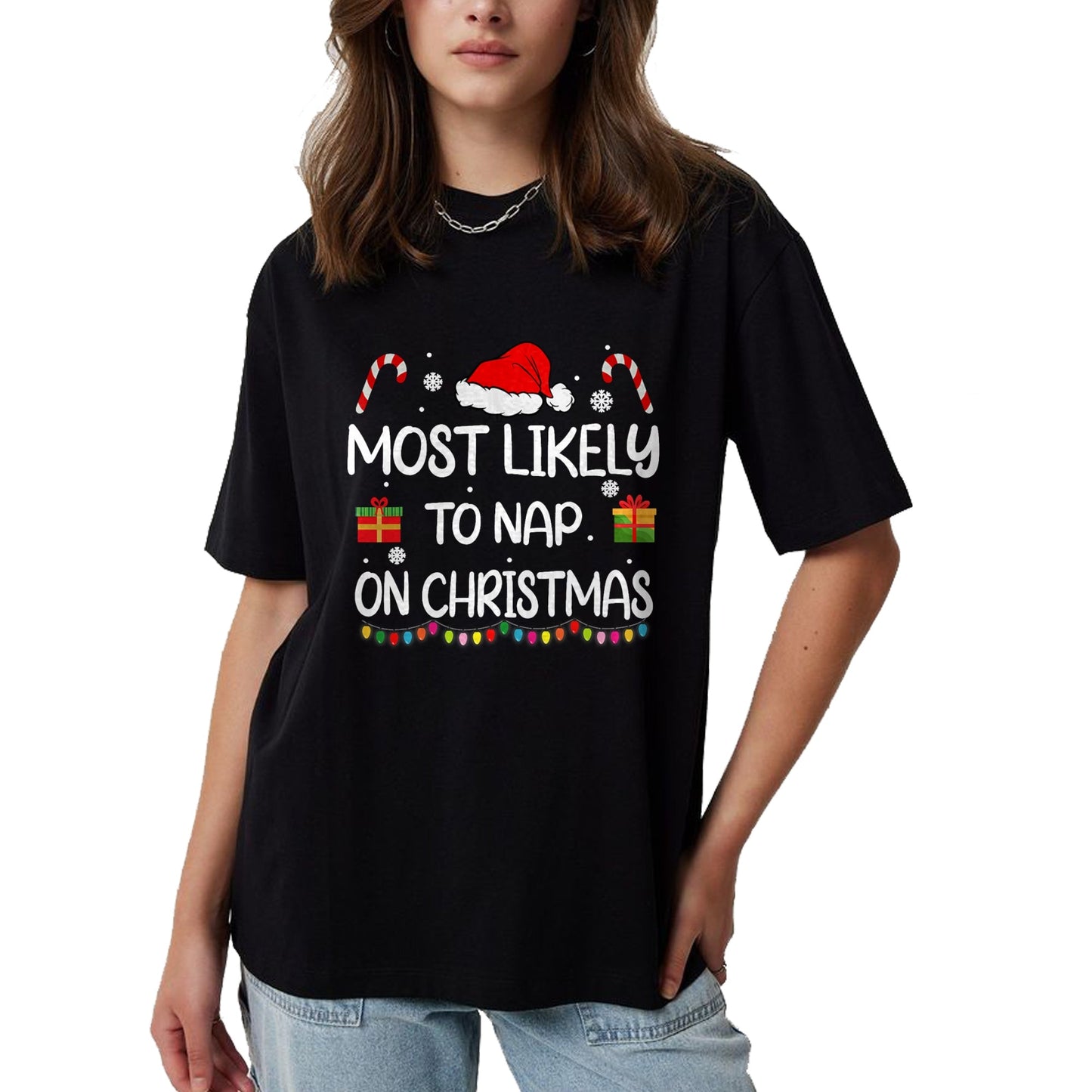 Most Likely To Nap On Christmas family funny matching T-Shirt - Christmas Unisex T-Shirt/Hoodie/Sweatshirt - NINA00