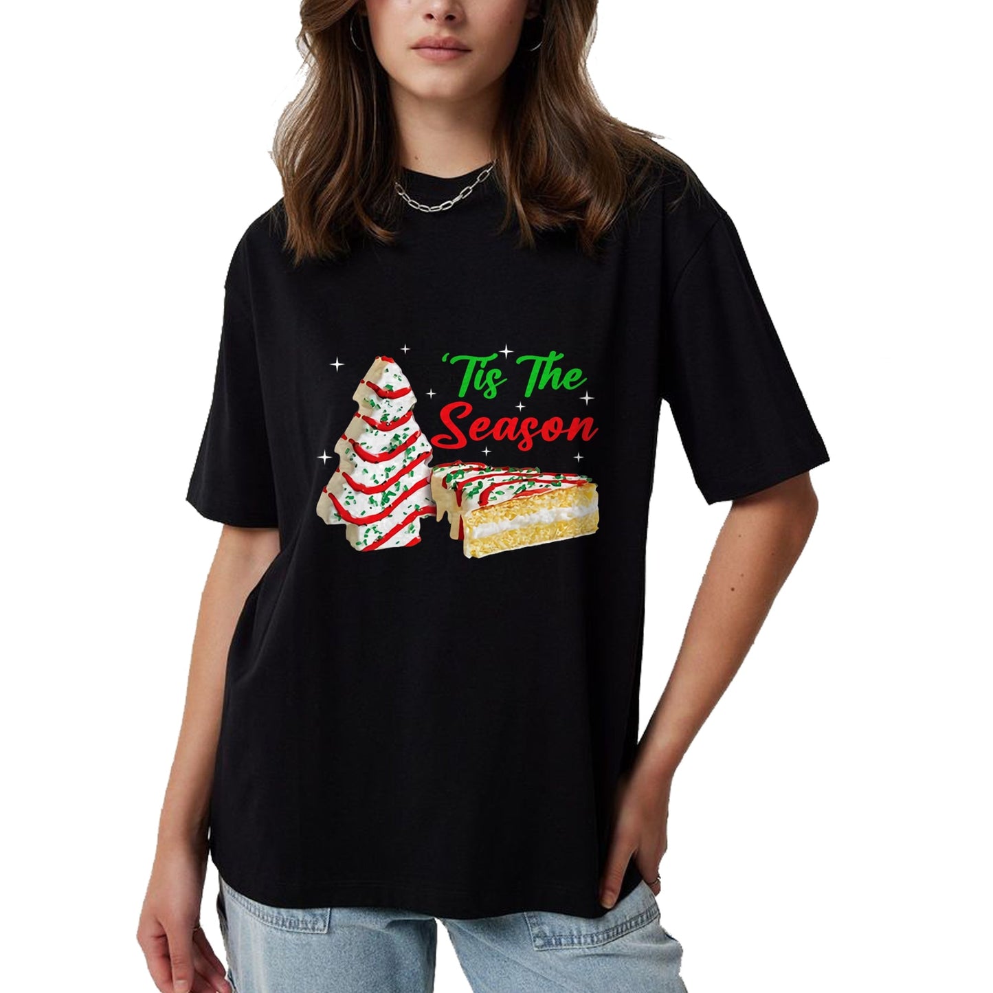 Funny Tis The Season Design Christmas Tree Cakes Debbie T-Shirt - Christmas Unisex T-Shirt/Hoodie/Sweatshirt - NINA00