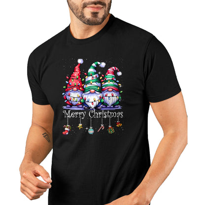 Cute Gnomes Merry Christmas Light Family Gnome Xmas Matching T-Shirt - Christmas Unisex T-Shirt/Hoodie/Sweatshirt - NINA00