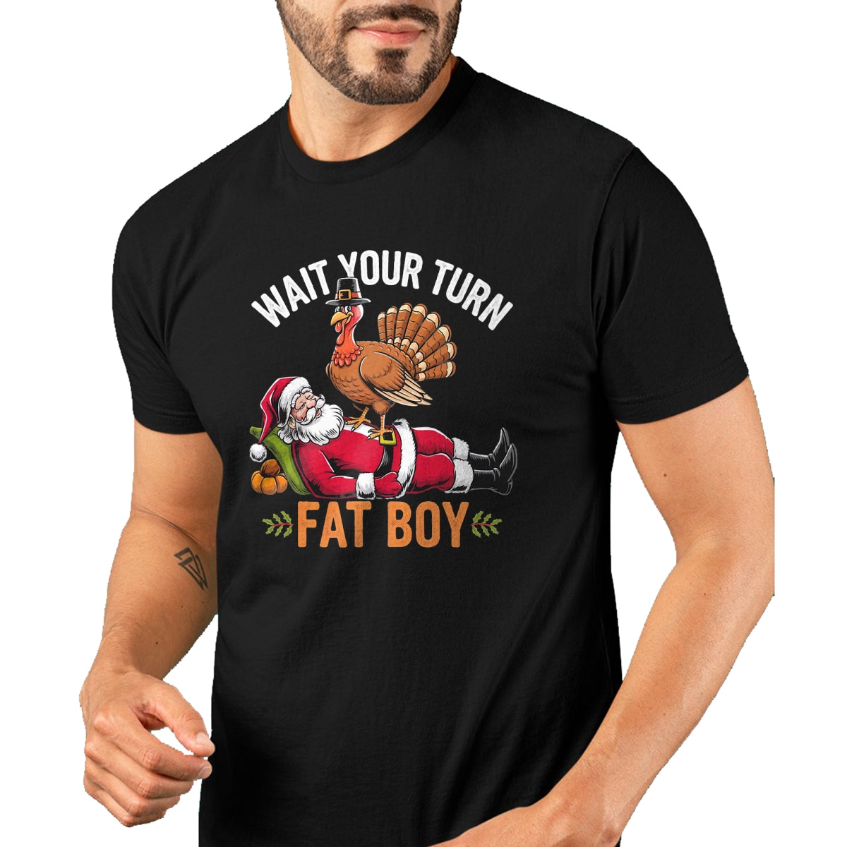 Funny Thanksgiving Christmas Turkey vs Santa for Men Women T-Shirt - Christmas Unisex T-Shirt/Hoodie/Sweatshirt - NINA00