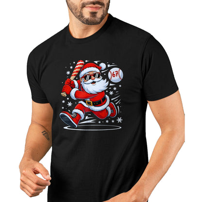 Funny Baseball Santa 67 Christmas Xmas Pajamas Boys T-Shirt - Christmas Unisex T-Shirt/Hoodie/Sweatshirt - NINA00