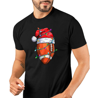 Santa Sports Design For Men Boys Christmas Football Player T-Shirt - Christmas Unisex T-Shirt/Hoodie/Sweatshirt - NINA00