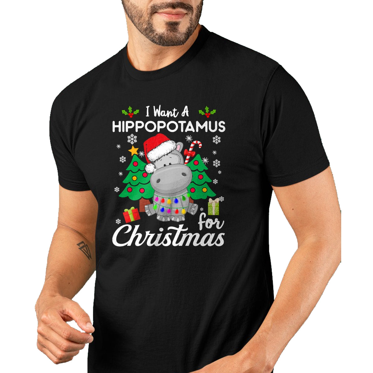 I Want A Hippopotamus For Christmas Cute Gift Xmas Costume T-Shirt - Christmas Unisex T-Shirt/Hoodie/Sweatshirt - NINA00