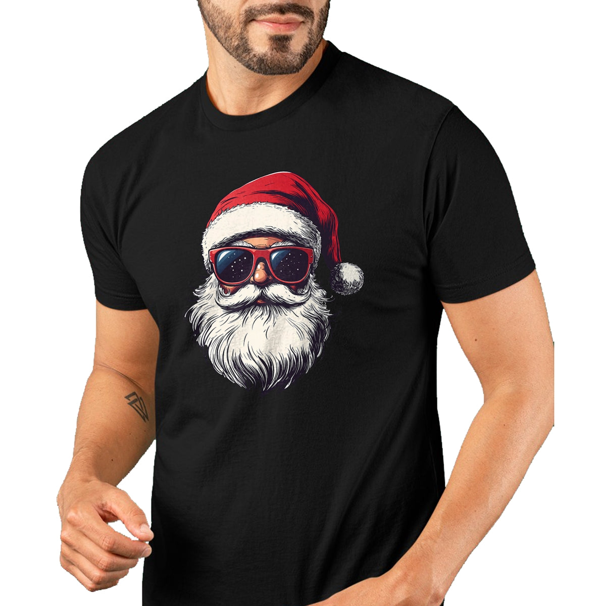 Cool Santa Claus Face Retro Sunglasses Christmas Men Boys T-Shirt - Christmas Unisex T-Shirt/Hoodie/Sweatshirt - NINA00