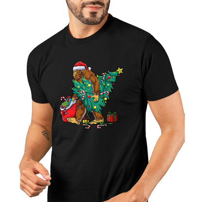 Most Wonderful Christmas Co Bigfoot Christmas Tree Lights Xmas Boys Men Sasquax T-Shirt - Christmas Unisex T-Shirt/Hoodie/Sweatshirt - NINA00