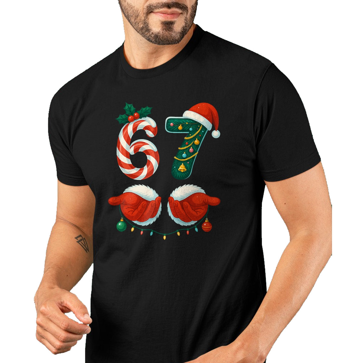 67 Christmas 6 7 Meme Pajamas Holiday Gen Alpha Slang T-Shirt - Christmas Unisex T-Shirt/Hoodie/Sweatshirt - NINA00