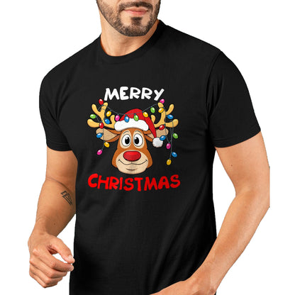 Merry Christmas Reindeer Xmas Family Men Women T-Shirt - Christmas Unisex T-Shirt/Hoodie/Sweatshirt - NINA00