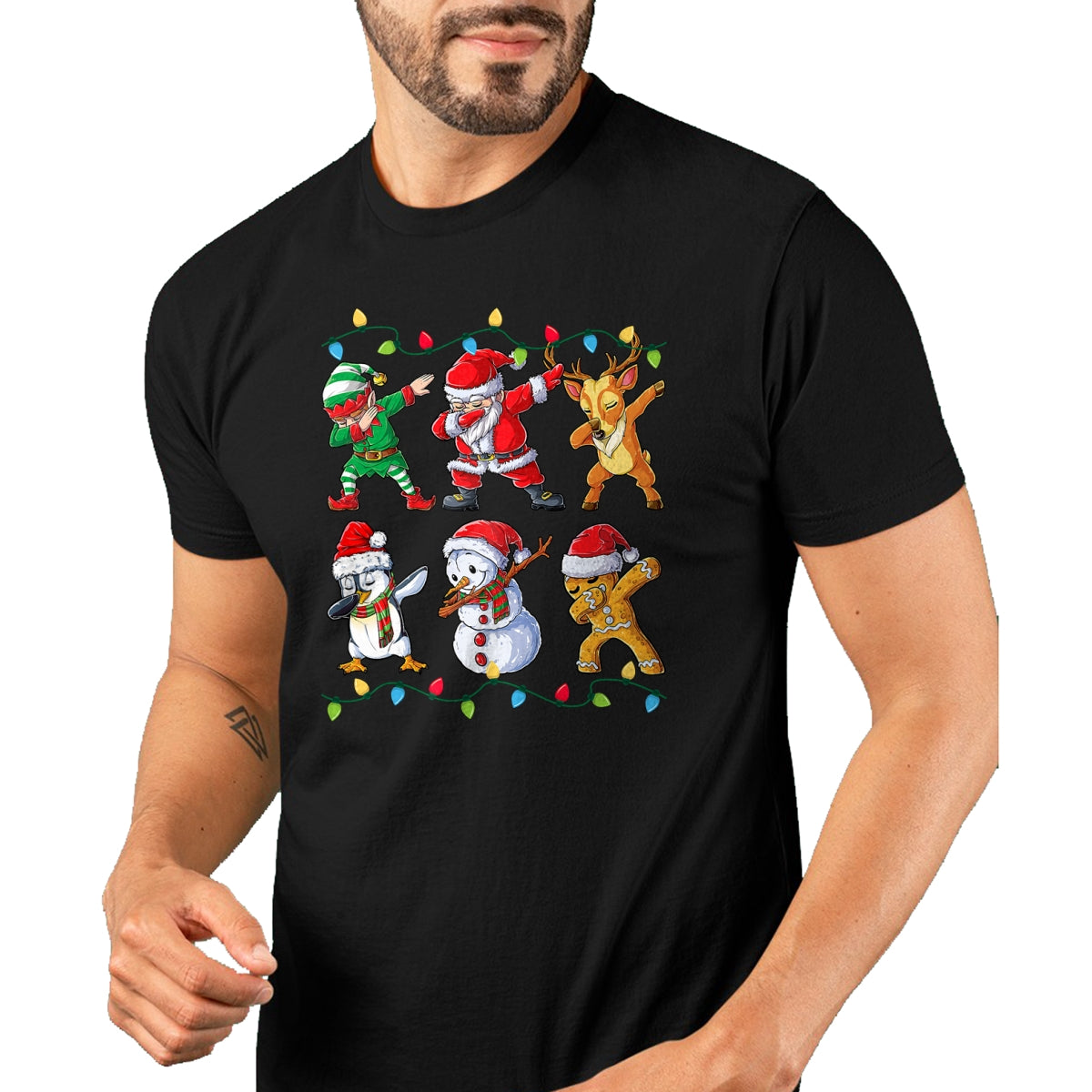 Dabbing Santa Elf Friends Christmas Boys Girls Men Xmas Dab T-Shirt - Christmas Unisex T-Shirt/Hoodie/Sweatshirt - NINA00