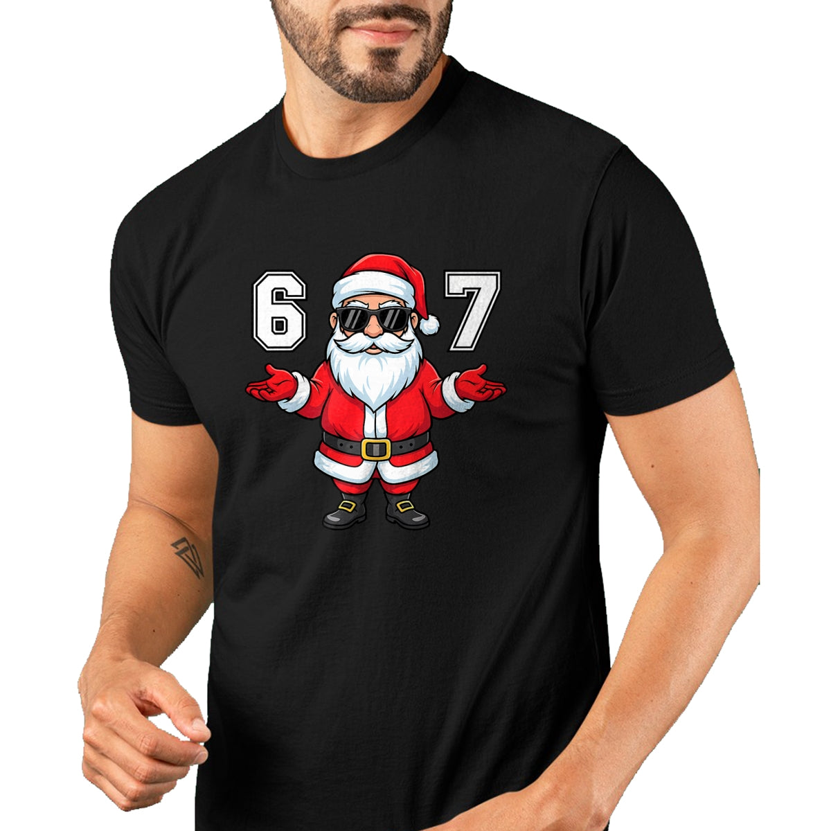 67 Meme Six Seven 6 7 Funny Santa Matching Xmas 67 Christmas T-Shirt - Christmas Unisex T-Shirt/Hoodie/Sweatshirt - NINA00