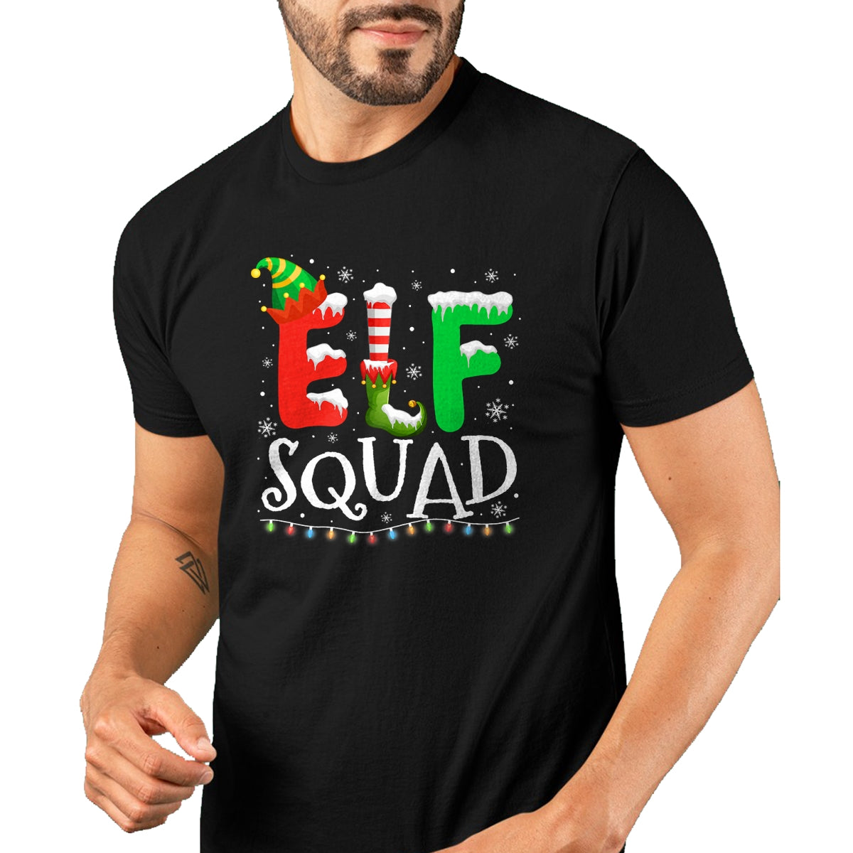 Elf Family Christmas Matching Pajamas Xmas Elf Squad T-Shirt - Christmas Unisex T-Shirt/Hoodie/Sweatshirt - NINA00