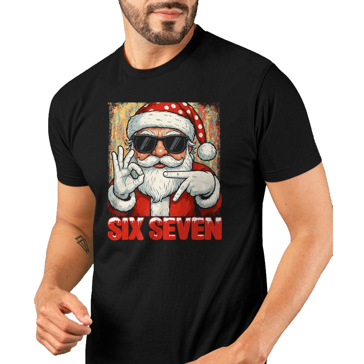 Funny Six Seven Meme Christmas Cool Santa Saying 6 7 T-Shirt - Christmas Unisex T-Shirt/Hoodie/Sweatshirt - NINA00