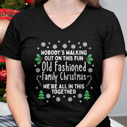 Old Fashioned Family Christmas Ugly Xmas Men Women Kids T-Shirt - Christmas Unisex T-Shirt/Hoodie/Sweatshirt - NINA00