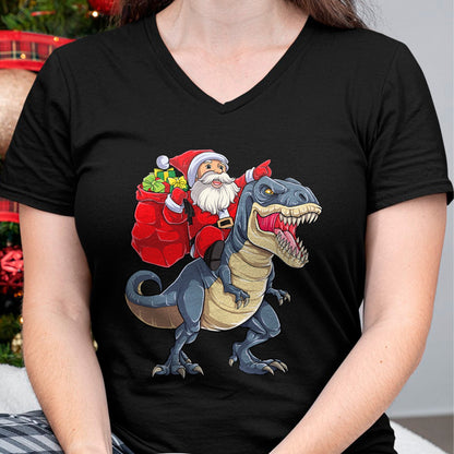 Dinosaur T rex Christmas Santa Boys Men Girls Xmas Squad T-Shirt - Christmas Unisex T-Shirt/Hoodie/Sweatshirt - NINA00
