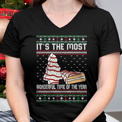 Its The Most Wonderful Time Of The Year Christmas tree cake T-Shirt - Christmas Unisex T-Shirt/Hoodie/Sweatshirt - NINA00