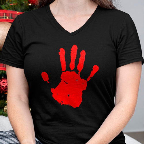 Native American T-Shirts, Vintage Native American Unisex T-Shirt/Hoodie/Sweatshirt HLT00 - Native America Stolen Sisters Red Hand T-Shirt (1)