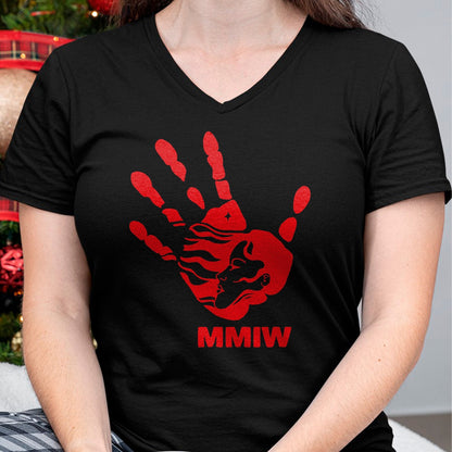 Native American T-Shirts, Vintage Native American Unisex T-Shirt/Hoodie/Sweatshirt HLT00 - MMIW Red Hand Indigenous Native American MMIW Awareness T-Shirt (1)