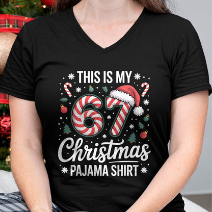 This My 67 Christmas Pajama 67 Meme Gen Alpha Boys Girls T-Shirt - Christmas Unisex T-Shirt/Hoodie/Sweatshirt - NINA00