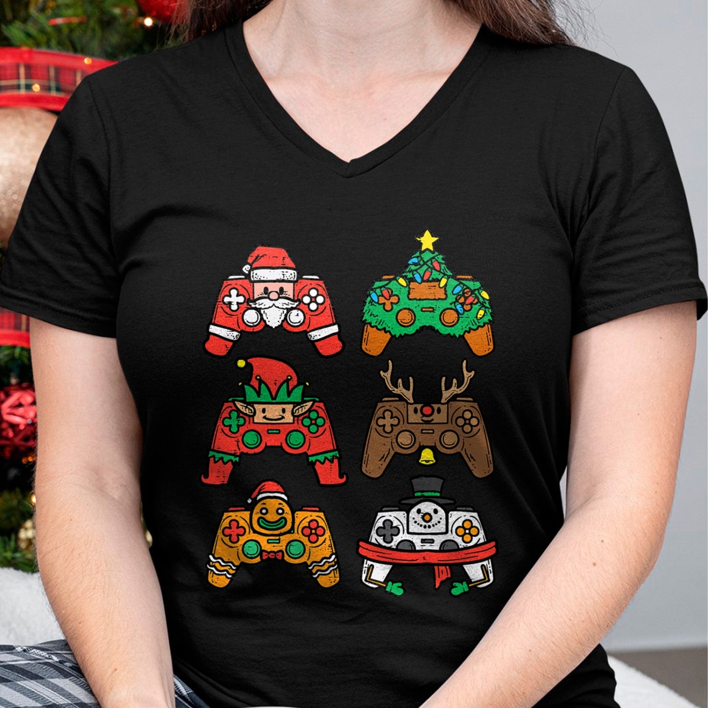 Christmas Gamer Controller Xmas Gaming T-Shirt - Christmas Unisex T-Shirt/Hoodie/Sweatshirt - NINA00