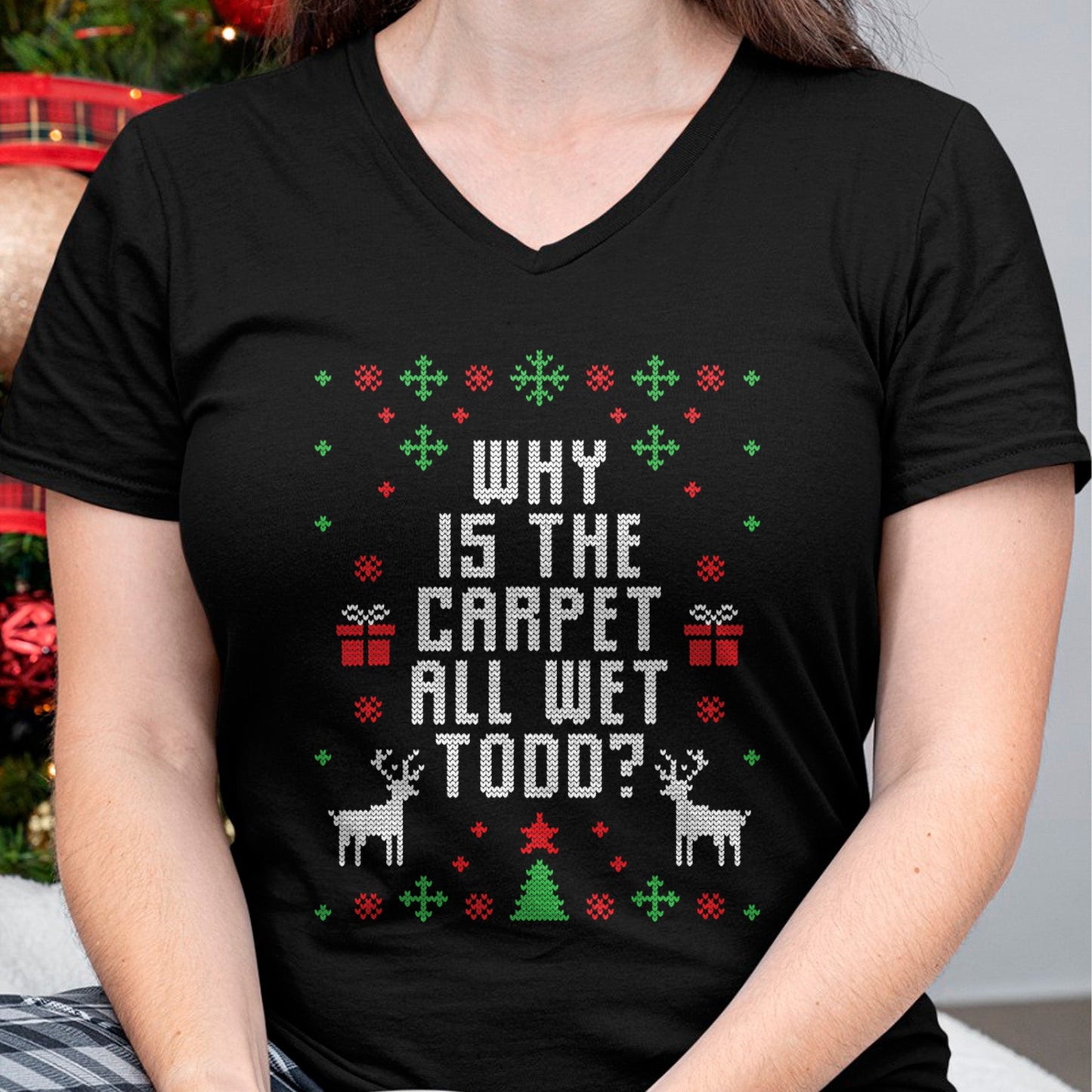 Kaemel Designs Ugly Christmas Sweater Todd T-Shirt - Christmas Unisex T-Shirt/Hoodie/Sweatshirt - NINA00 (Copy)