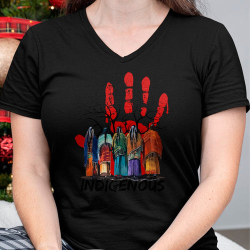 Native American T-Shirts, Vintage Native American Unisex T-Shirt/Hoodie/Sweatshirt HLT00 - Native American Indigenous People Stop MMIW T-Shirt