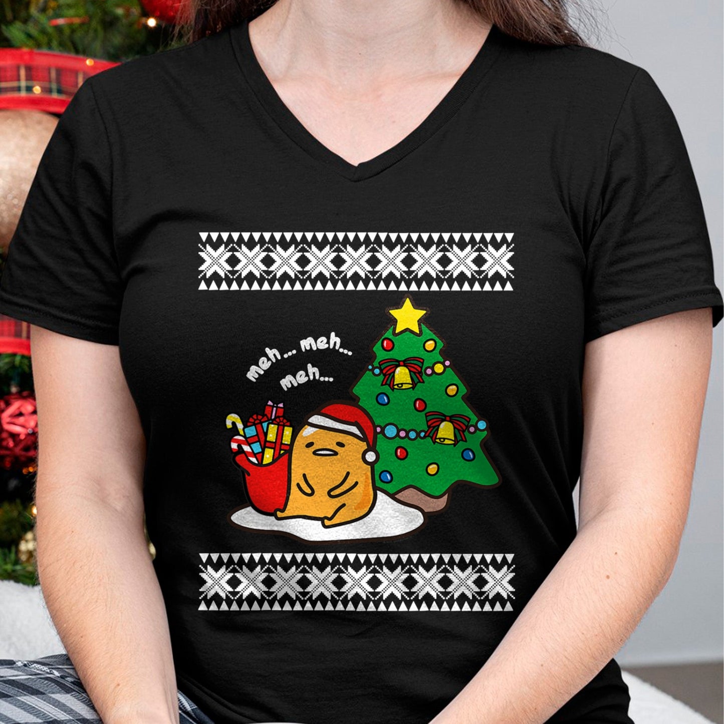 Gudetama Ugly Christmas T-Shirt - Christmas Unisex T-Shirt/Hoodie/Sweatshirt - NINA00