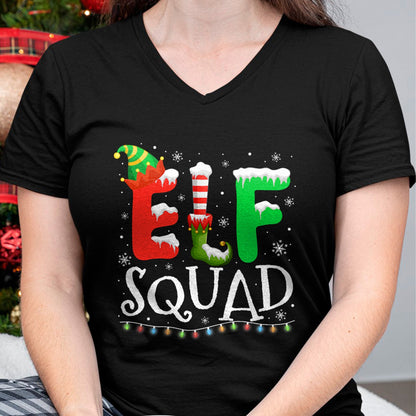 Elf Family Christmas Matching Pajamas Xmas Elf Squad T-Shirt - Christmas Unisex T-Shirt/Hoodie/Sweatshirt - NINA00