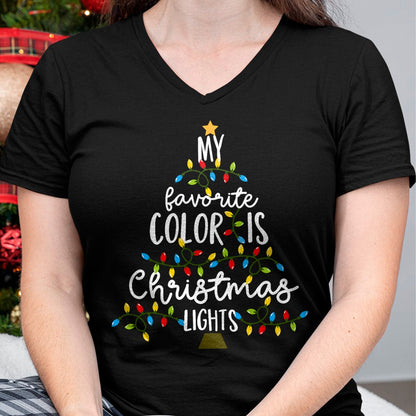 My Favorite Color Is Christmas Lights Kids Boy Women T-Shirt - Christmas Unisex T-Shirt/Hoodie/Sweatshirt - NINA00
